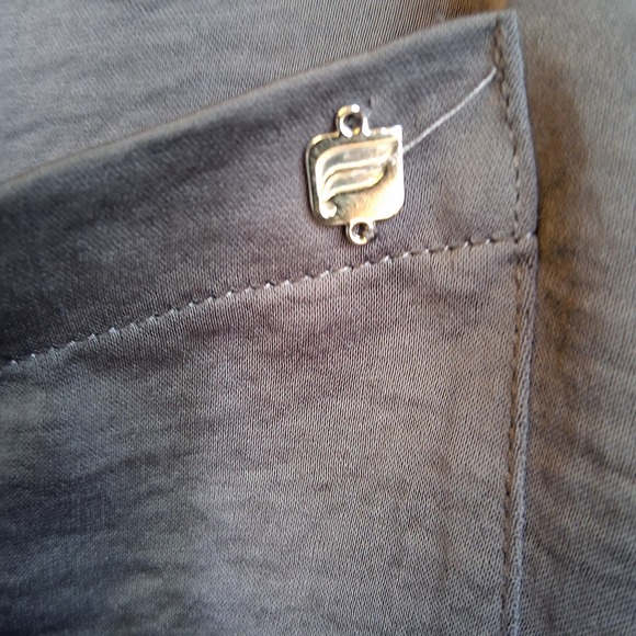 Fabletics Sleep Button‎ Down Pewter Gray Slate Silky Satin Feel Womens 3XL EUC - Picture 6 of 10